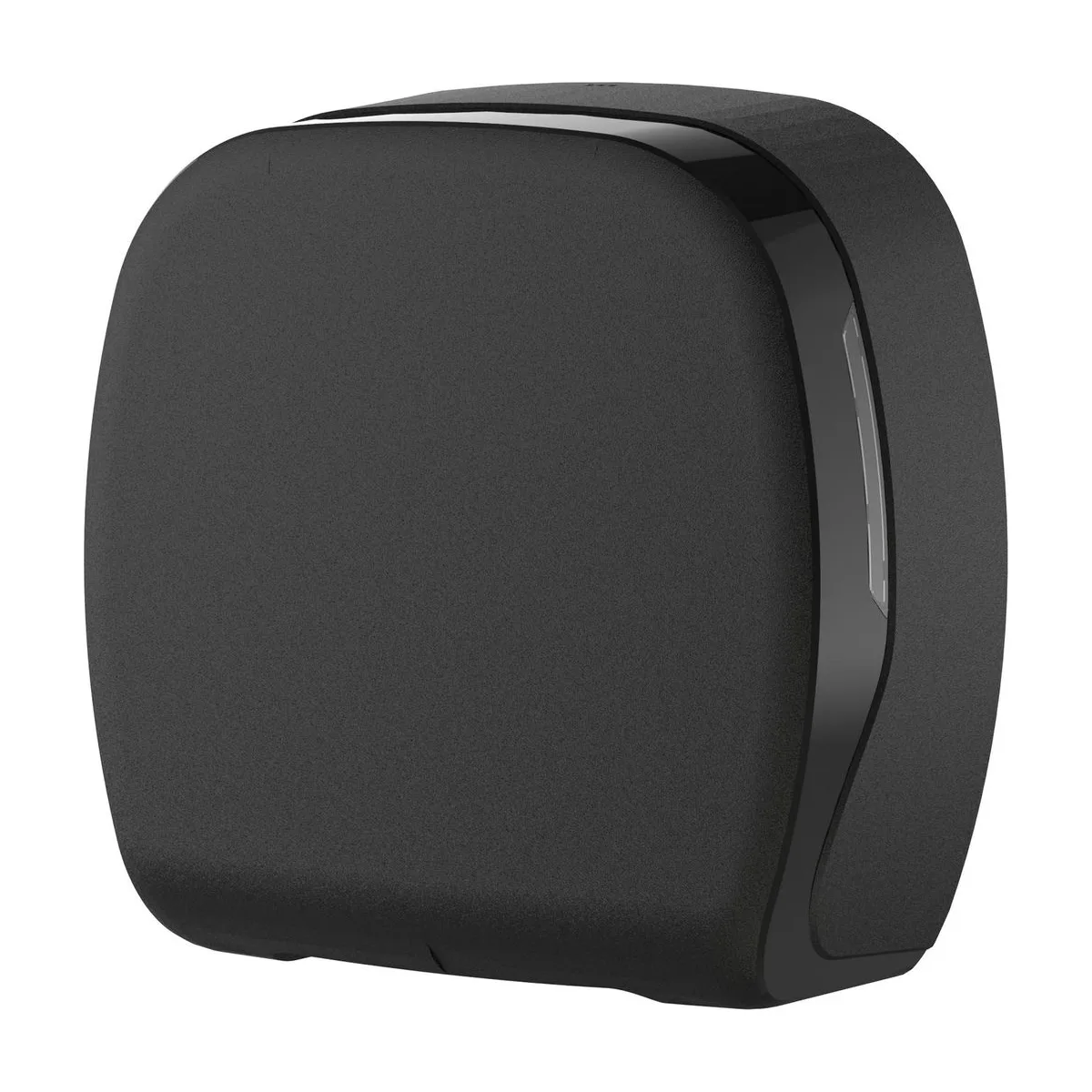 Jumbo Toilettenpapierspender, schwarz matt, für Rollen bis Ø25 cm – SemyTop – Toilettenpapierspender
