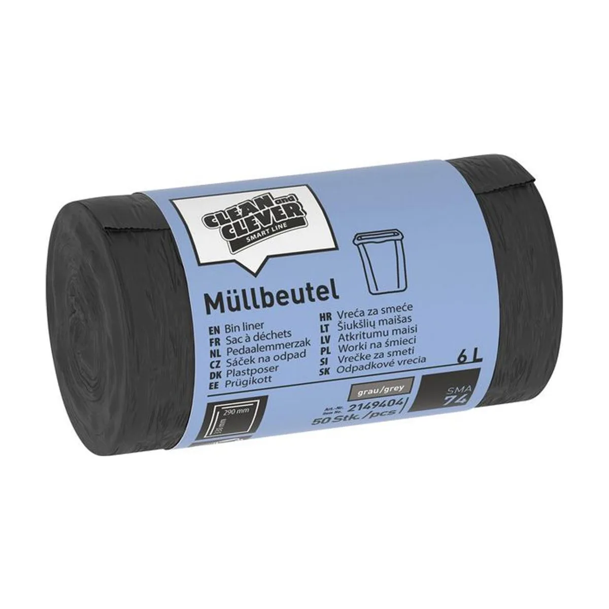 SMA74 Müllbeutel 6 l – CLEAN and CLEVER SMART – Müllsäcke