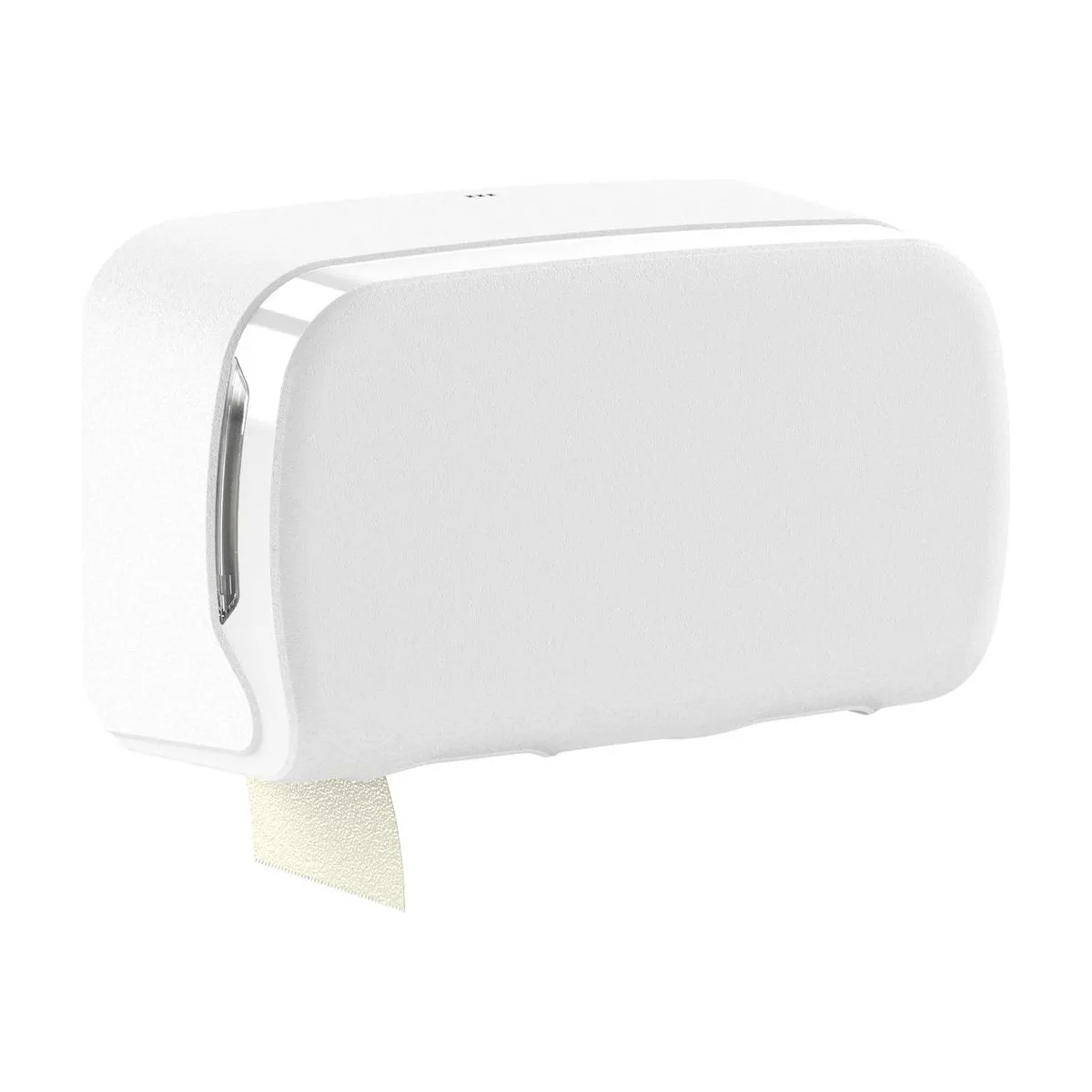 Toilettenpapierspender, für 2 Rollen, weiß matt – SemyTop – Toilettenpapierspender