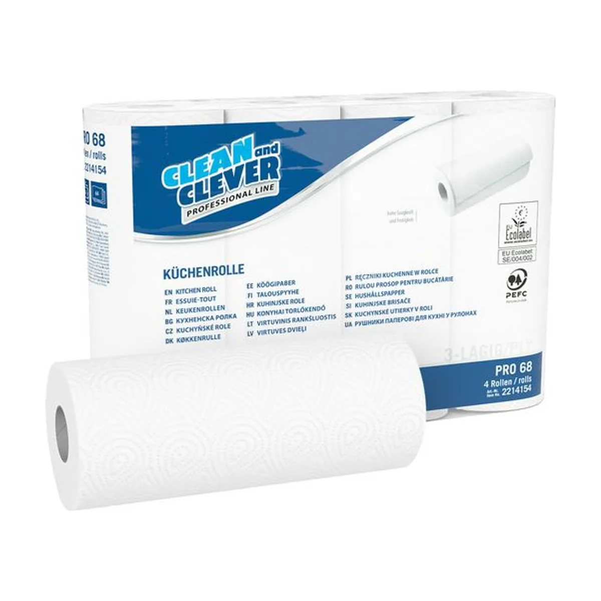 PRO68 Küchenrolle – CLEAN and CLEVER PROFESSIONAL – Küchenrollen