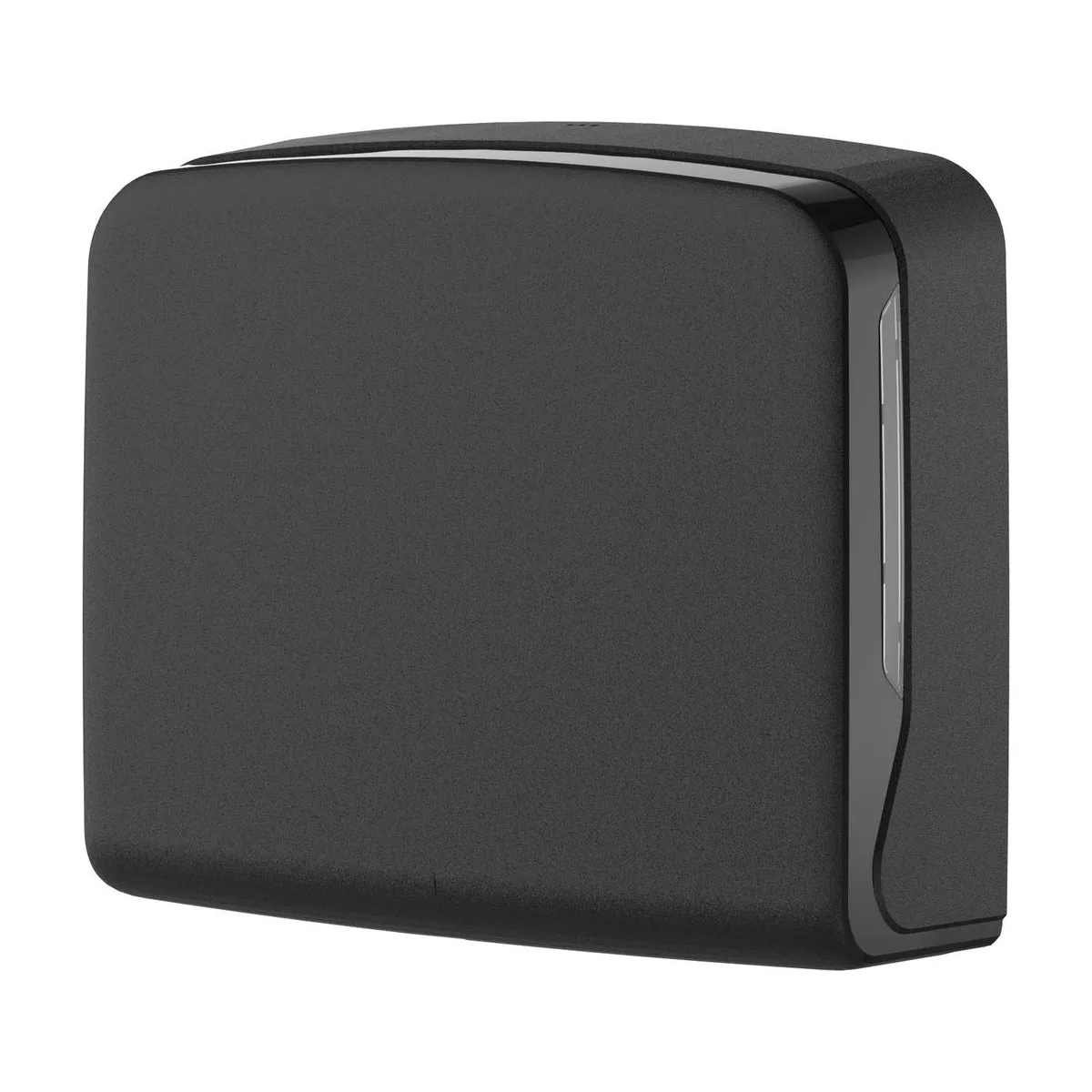 Handtuchspender, Interfold, Mini, schwarz matt – SemyTop – Handtuchspender