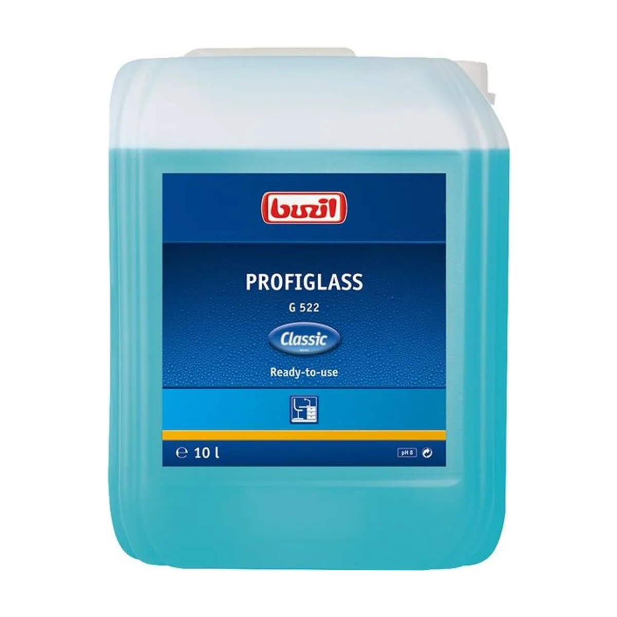 Buzil Profiglass G 522 – 10 l Kanister – Buzil – Glas- & Oberflächenreiniger
