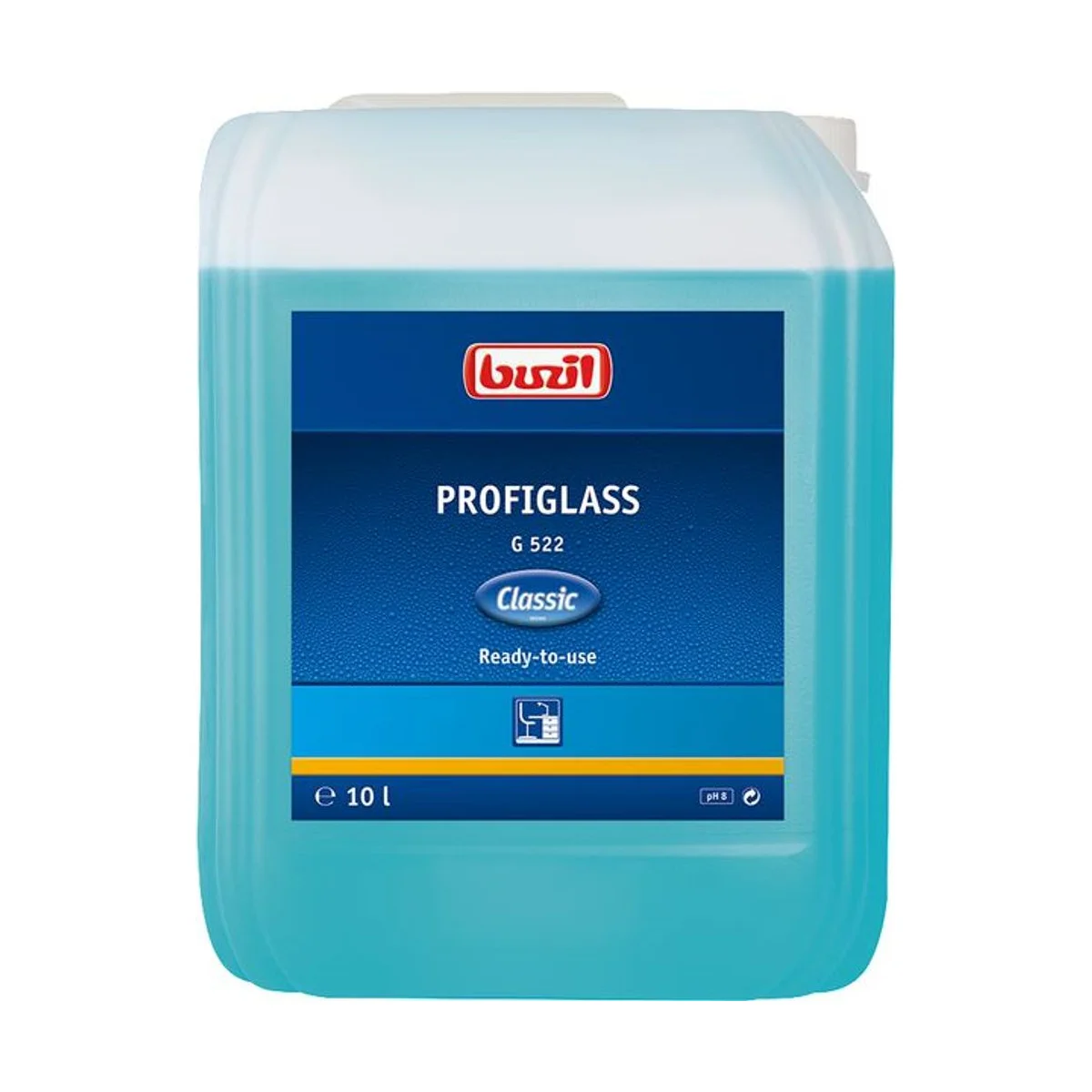Buzil Profiglass G 522 – 10 l Kanister – Buzil – Glas- & Oberflächenreiniger