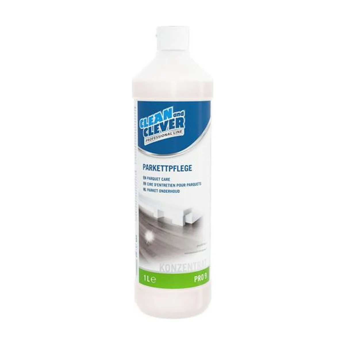 PRO9 Parkettpflege, 1 l – CLEAN and CLEVER PROFESSIONAL – Parkettreiniger & -pflege