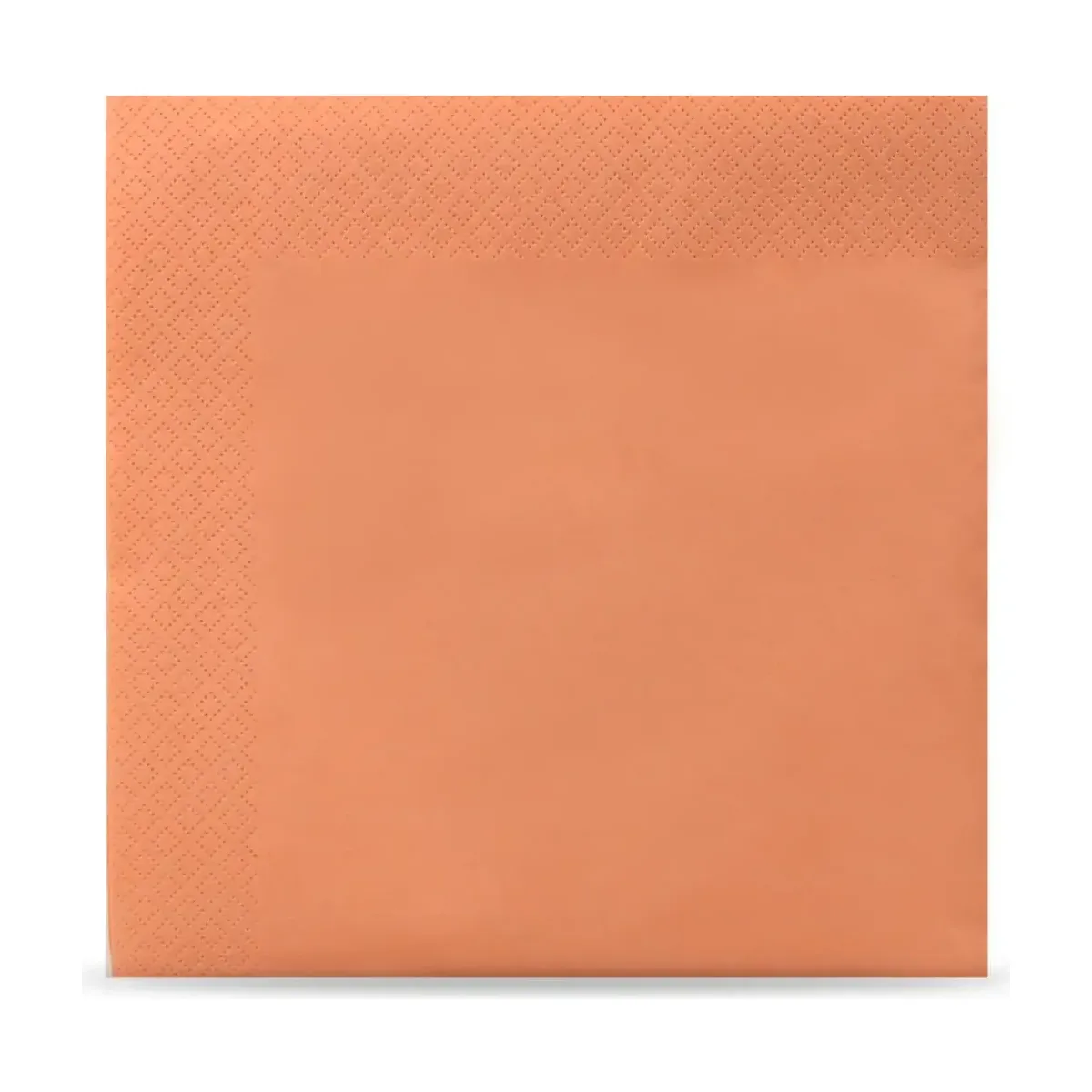Funny Tafelserviette farbig, 3-lagig, 40 x 40 cm, 1/4-Falz, apricot - 4 x 250 Stück – Funny – Servietten farbig
