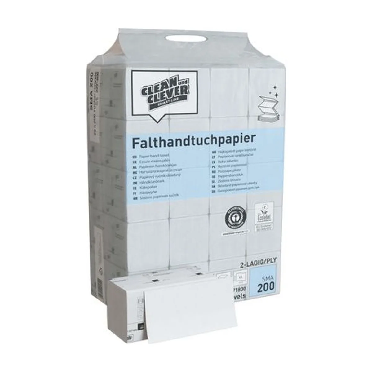 SMA200 Falthandtuch - V - Falz – CLEAN and CLEVER SMART – V-Falz