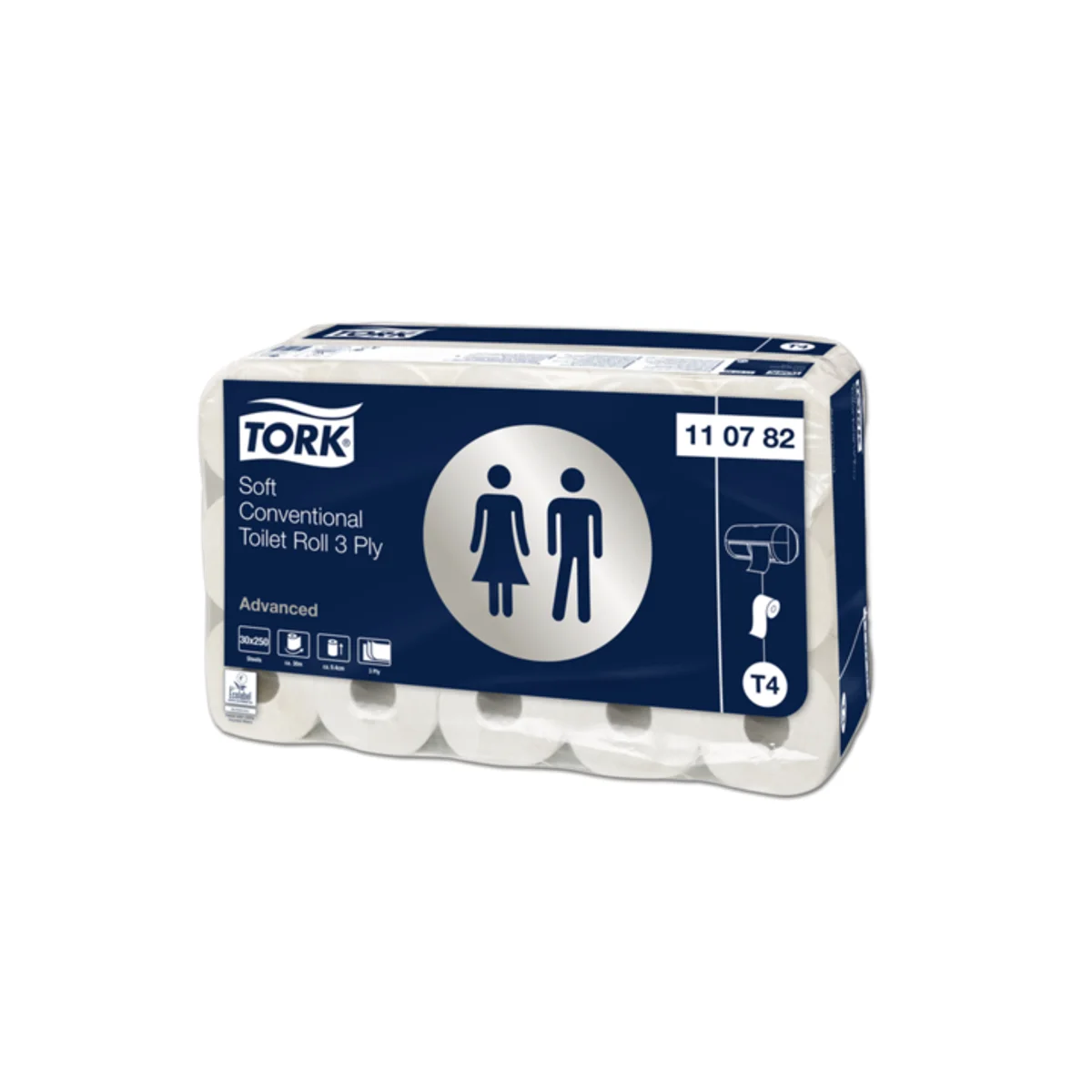 TORK - Kleinrollen Toilettenpapier - 3-lagig - 250 Blatt – Tork – Kleinrollen
