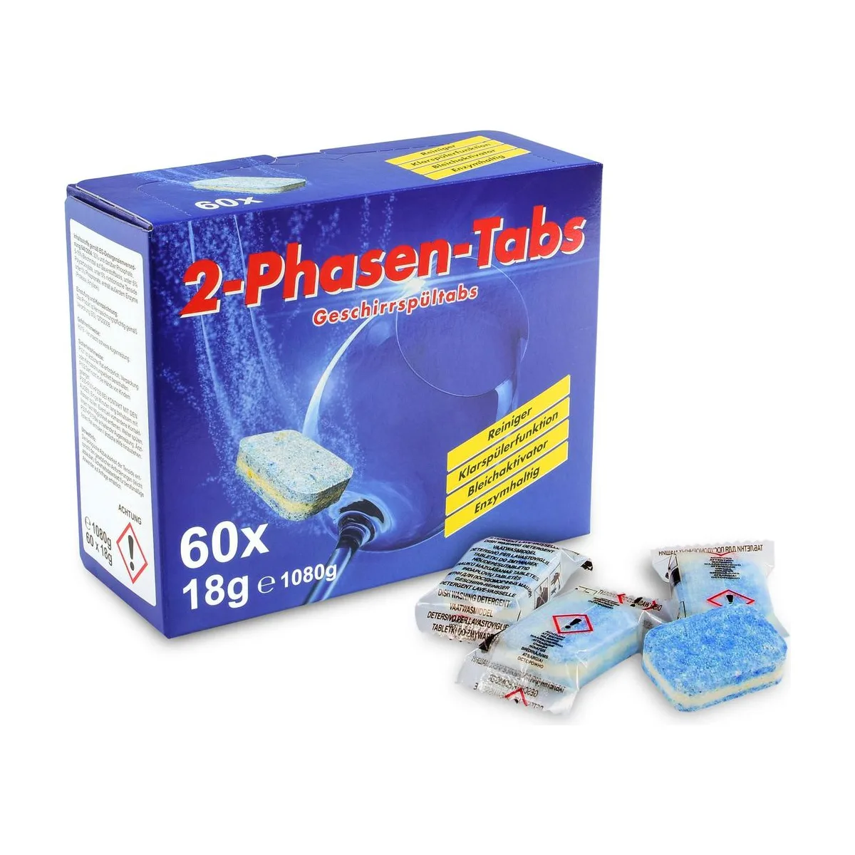 Funny Spülmaschinentabs, Reiniger und Klarspüler, 60 Stück – FUNNY – Küche & Geschirr