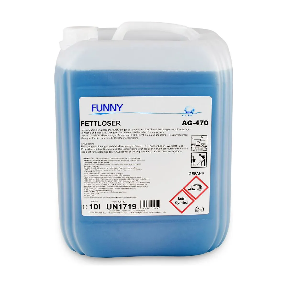 Funny Fettlöser, Kraftreiniger, 10 Liter – FUNNY – Küche & Geschirr