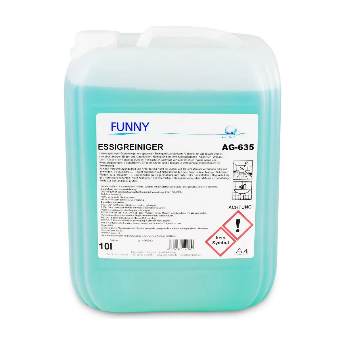 Funny Essigreiniger, phosphatfrei, 10 Liter – FUNNY – Allzweckreiniger