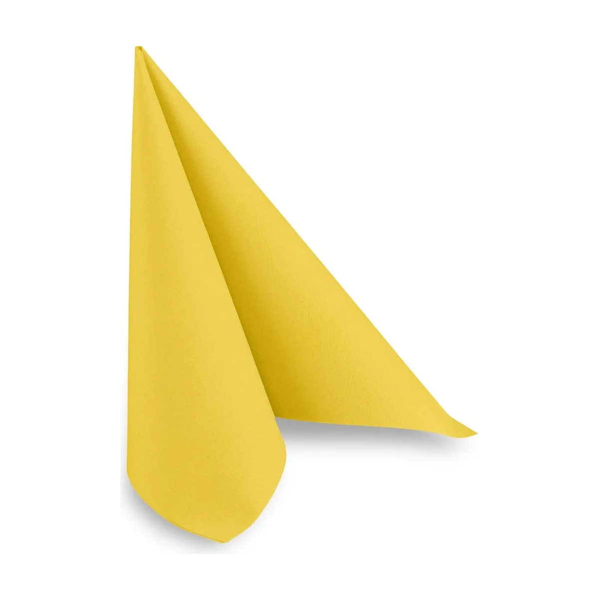 Airlaid Servietten, gelb, 40x40cm, 800 Stück – QUICKY – Servietten farbig