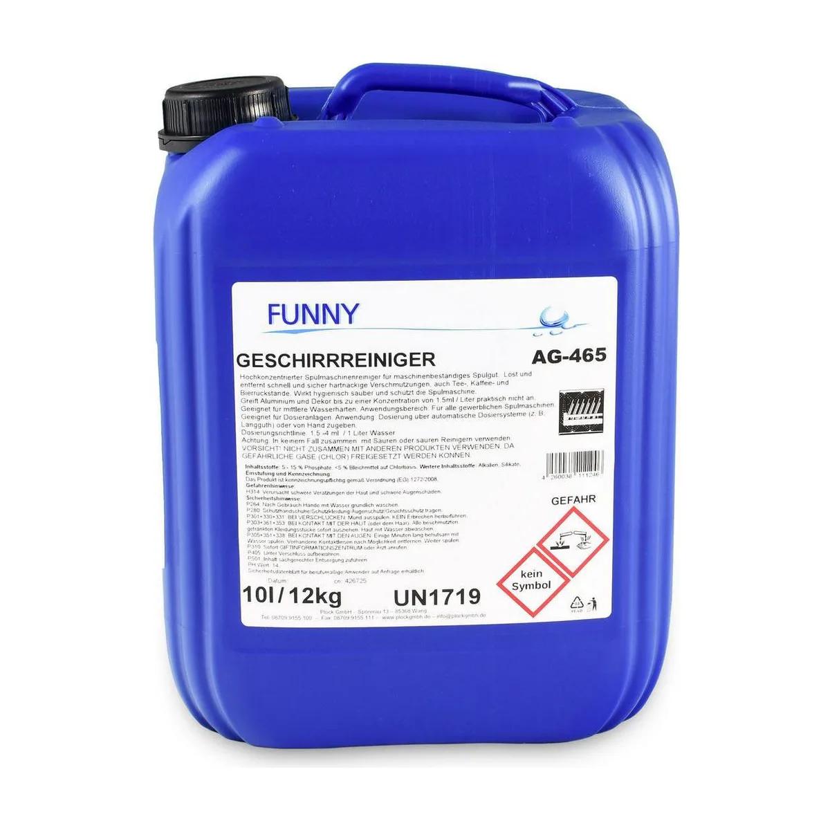 Funny Geschirrreiniger, fettlösend, 10 Liter – FUNNY – Küche & Geschirr