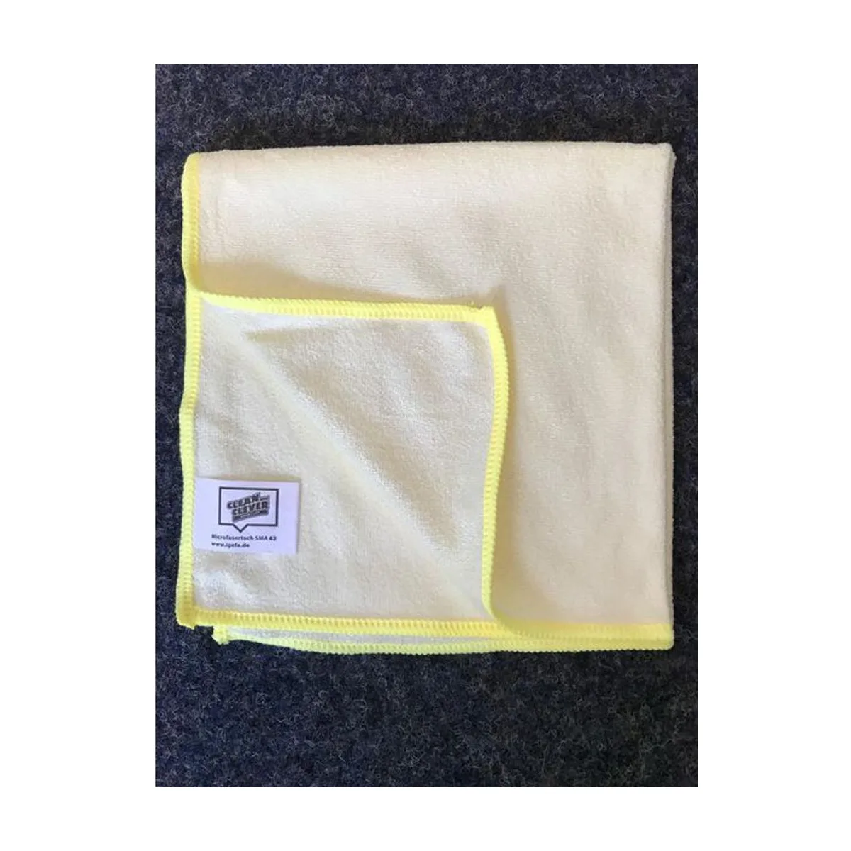 SMA62 Microfasertuch - Gelb – CLEAN and CLEVER SMART – Mikrofasertücher