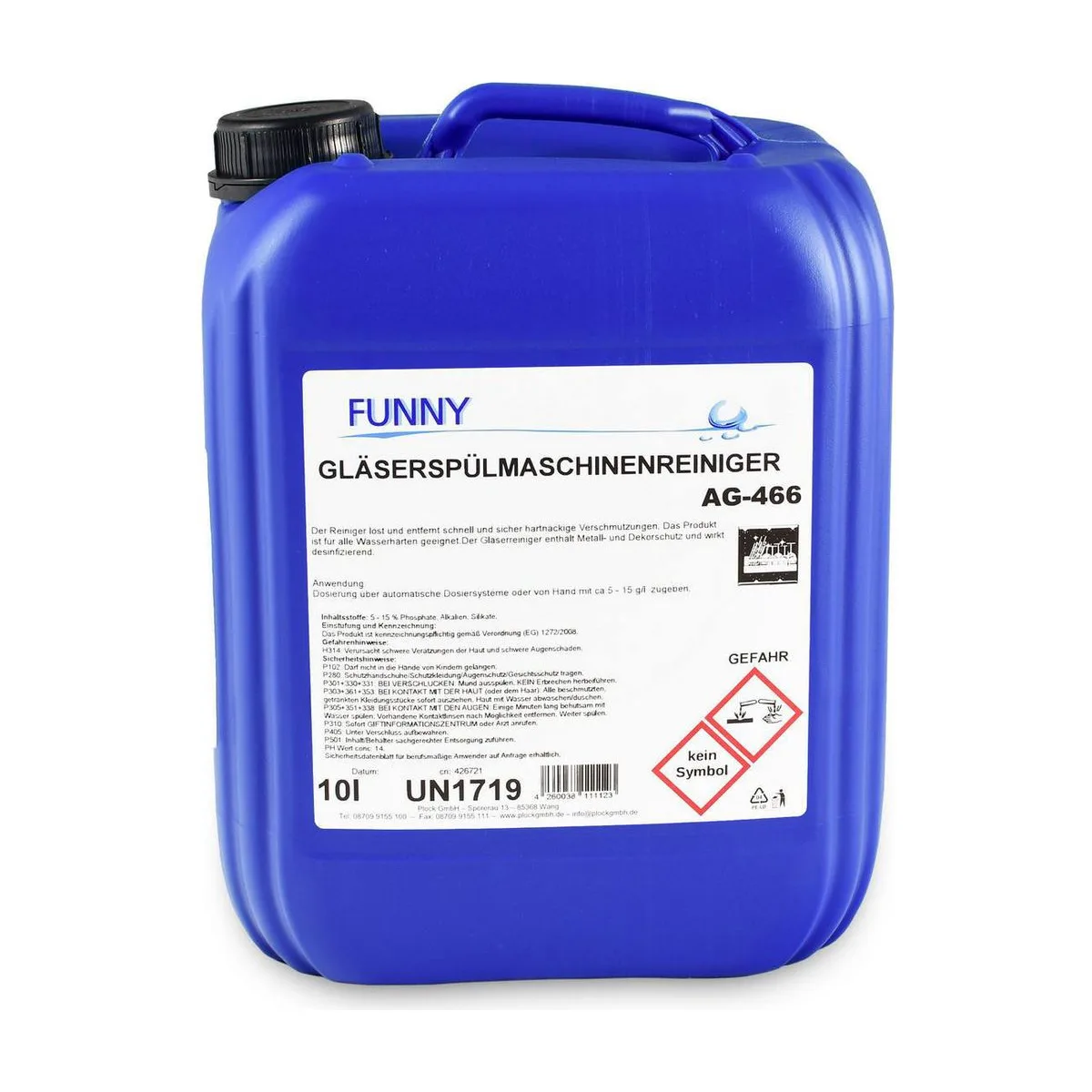 Funny Gläserreiniger, 10 Liter – FUNNY – Küche & Geschirr