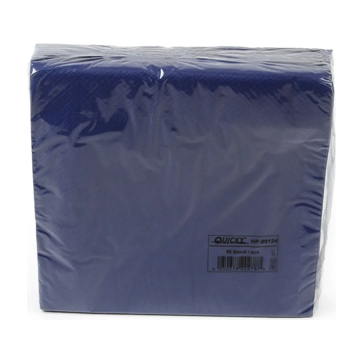 Quicky Farbige Tafelserviette, 1/4 Falz, 40 x 40 cm, blau – QUICKY – Servietten farbig