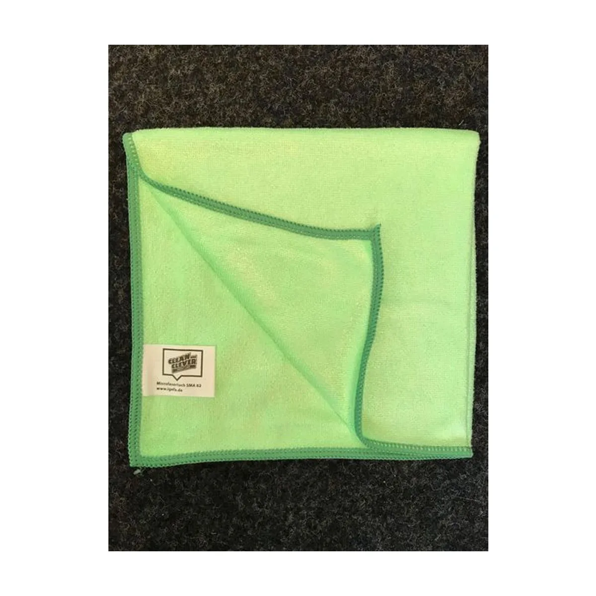 SMA62 Microfasertuch - Grün – CLEAN and CLEVER SMART – Mikrofasertücher