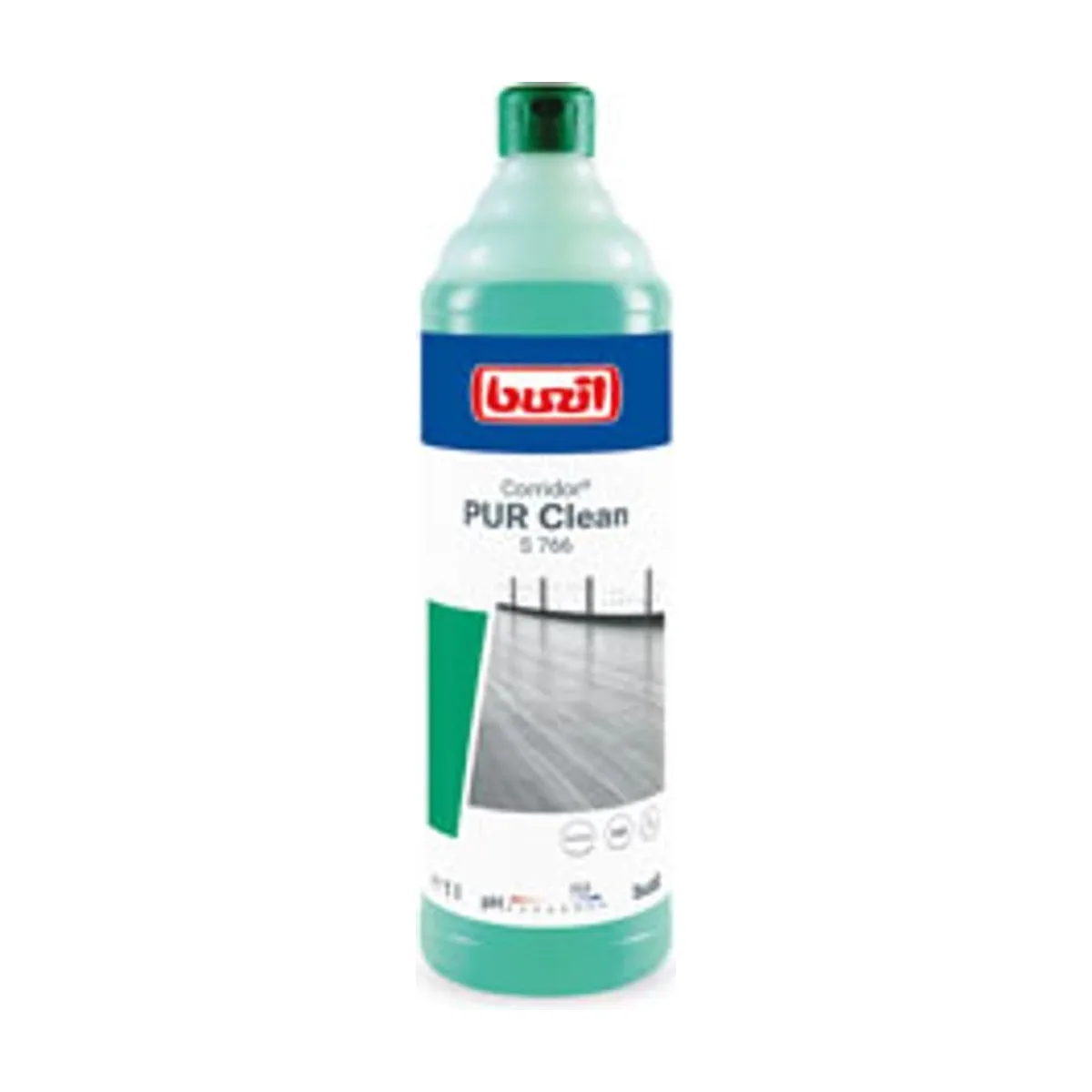 Buzil Corridor PUR Clean S 766 – 1 l Flasche – Buzil – Bodenreiniger