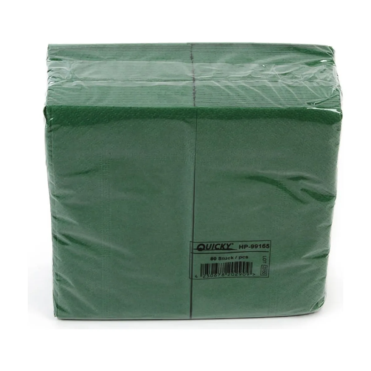 Quicky Farbige Tafelserviette 33 x 33 cm, grün – QUICKY – Servietten farbig