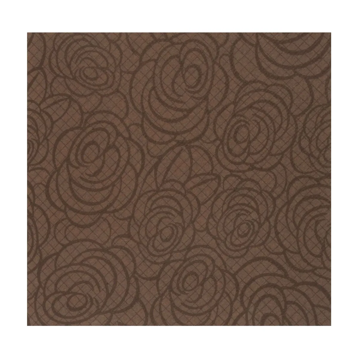 SemyTop Airlaid Motivserviette Roses, braun – SemyTop – Motivservietten