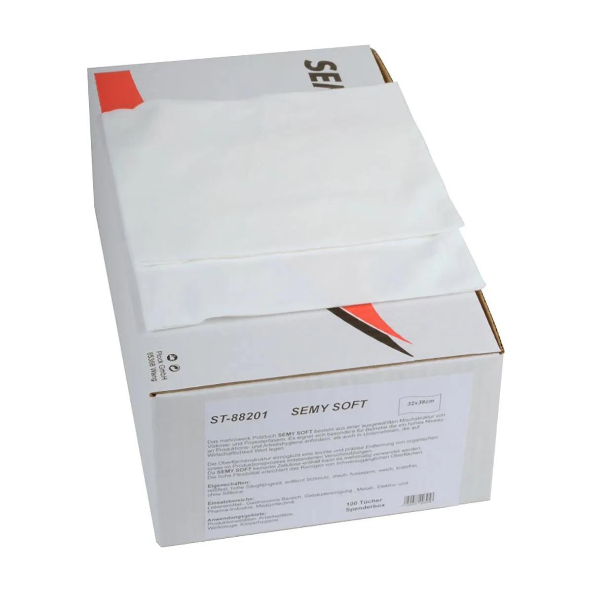 SemyTop Soft Spenderbox, weiß, 6x100 Tücher – SemyTop – Allzwecktücher
