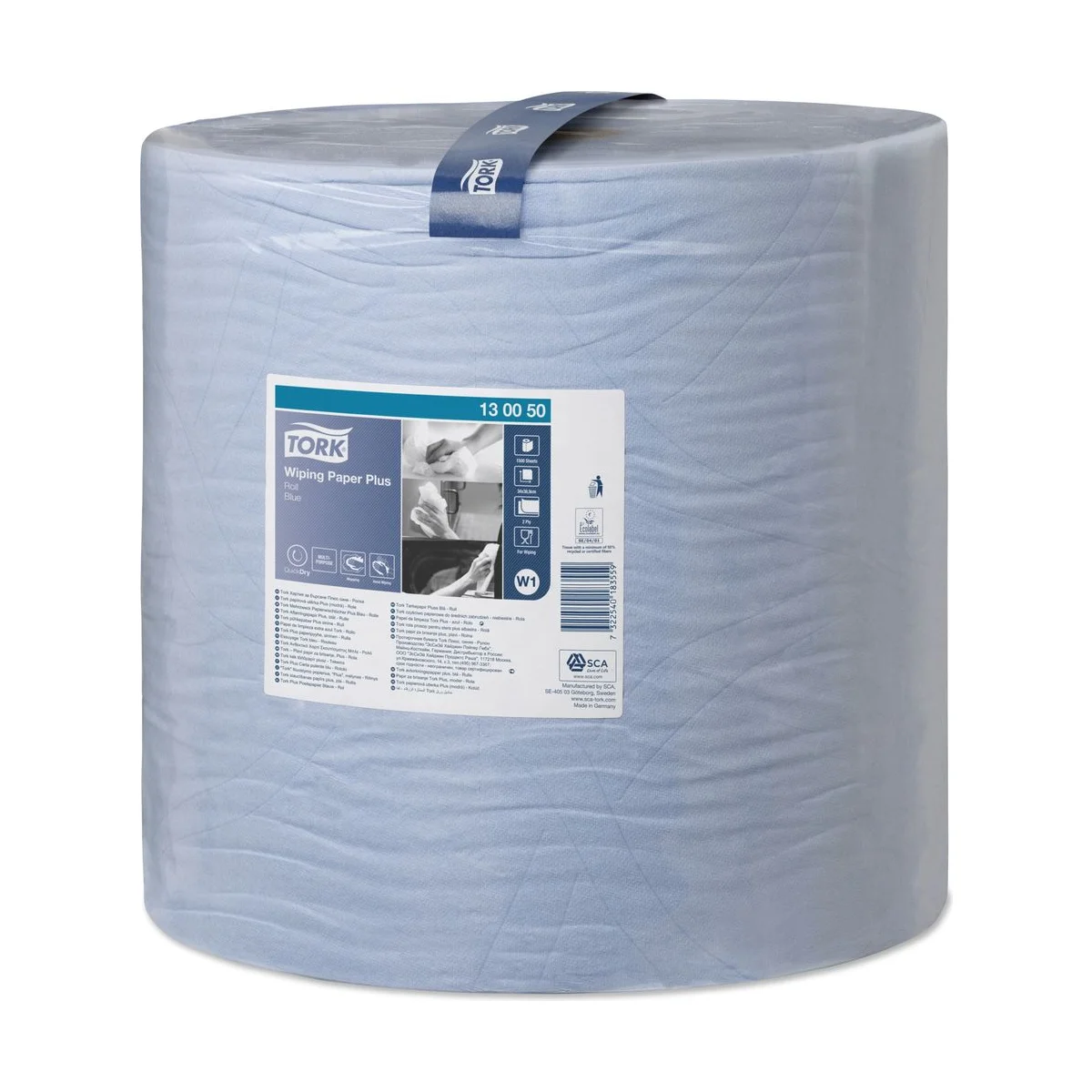 Tork Starke Mehrzweck-Papierwischtücher Blau W1 – Karton à 1 Rollen – Tork – Putzrollen