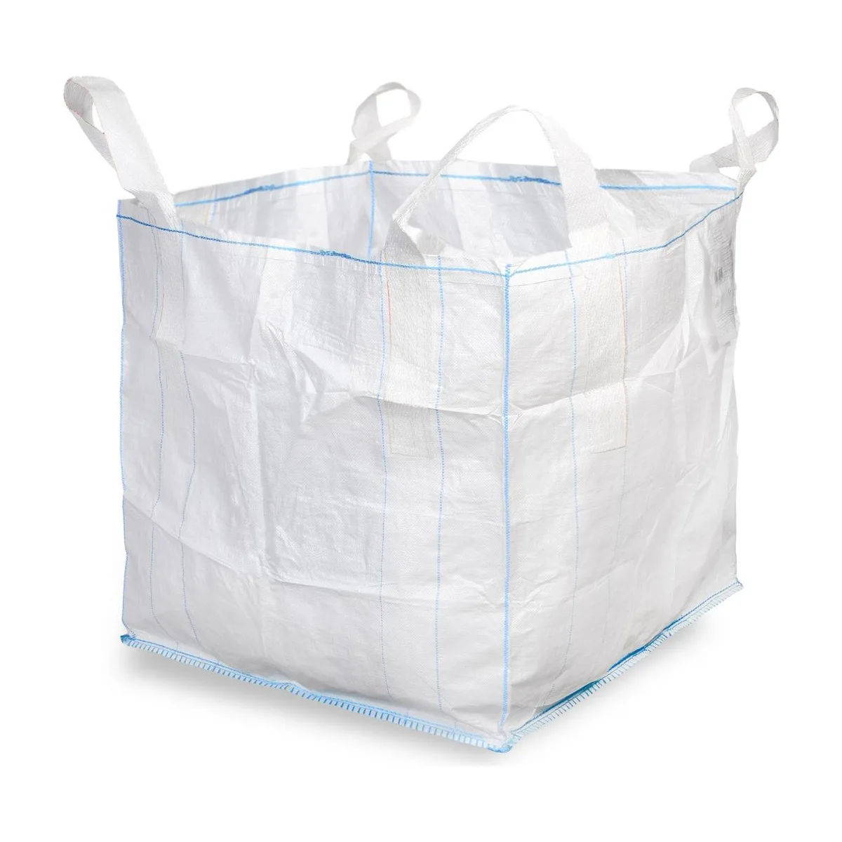 PP Big Bag, weiß, 90x90x90cm, SWL 1000kg – SemyTop – Big Bags