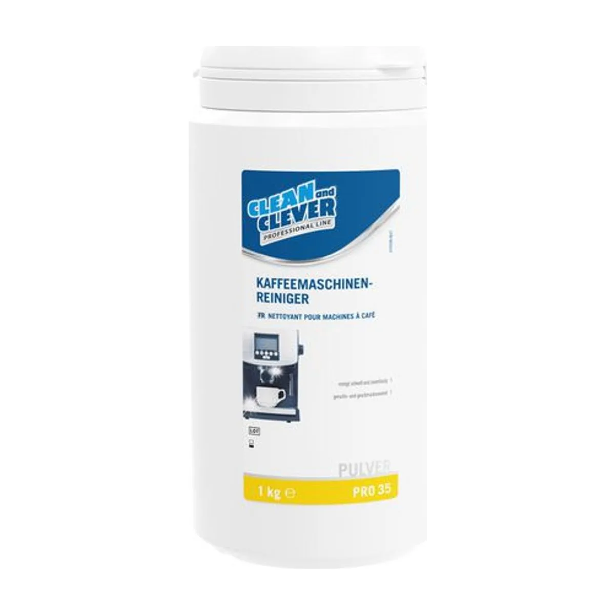 PRO35 Kaffeemaschinenreiniger, 1 kg – CLEAN and CLEVER PROFESSIONAL – Kaffeemaschinenreiniger
