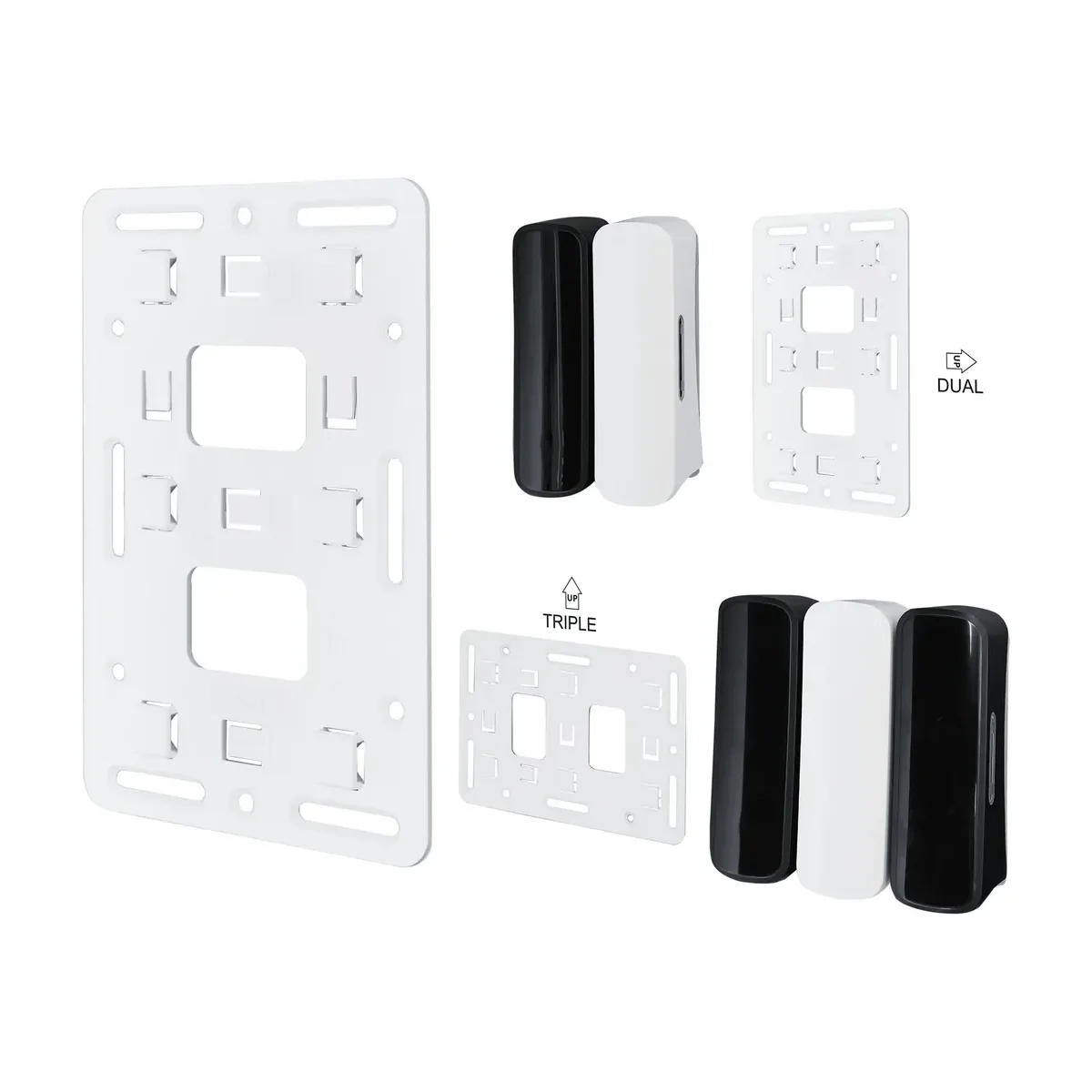 Adapterplatte für 350 ml Dusch- & Badspender – SemyTop – Seifen- & Desinfektionsspender
