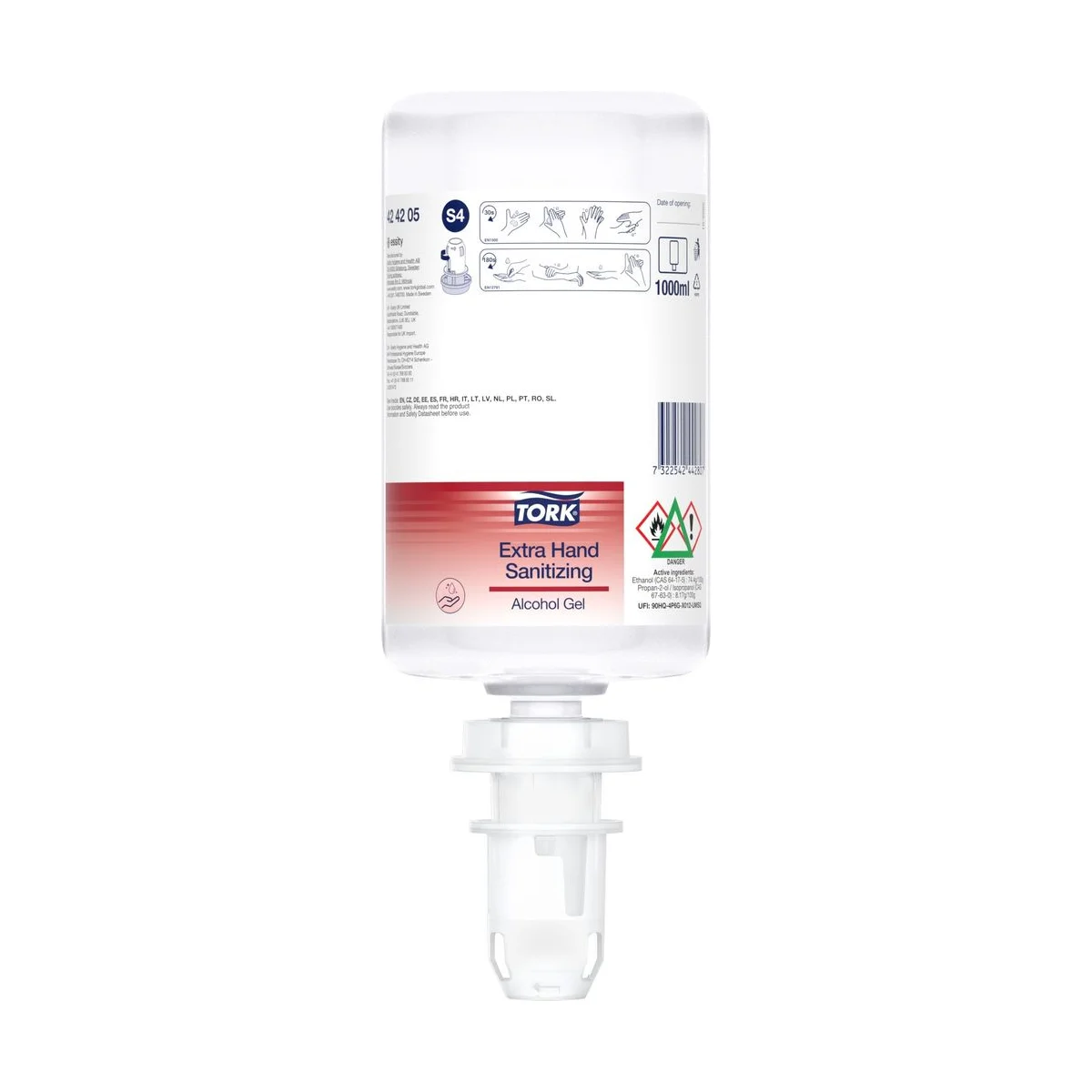 Tork 424205 Extra Desinfizierendes Hand Alkohol Gel - 1000 ml – Tork – Händedesinfektionsgel