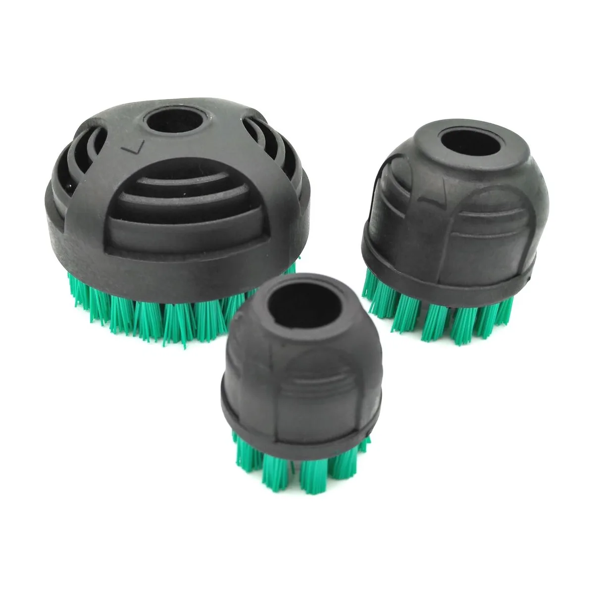Grünes Kit: 3 Rundbürsten Polyester D28/40/65 + Tuch – Ghibli & Wirbel – Maschinenzubehör