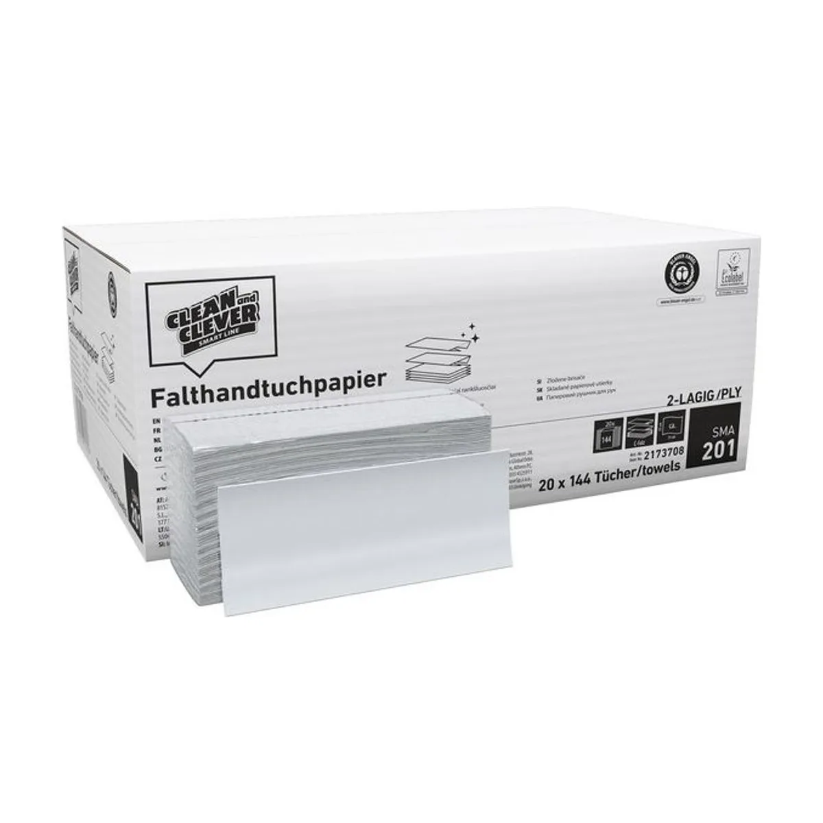 SMA201 Falthandtuch - C - Falz – CLEAN and CLEVER SMART – C-Falz