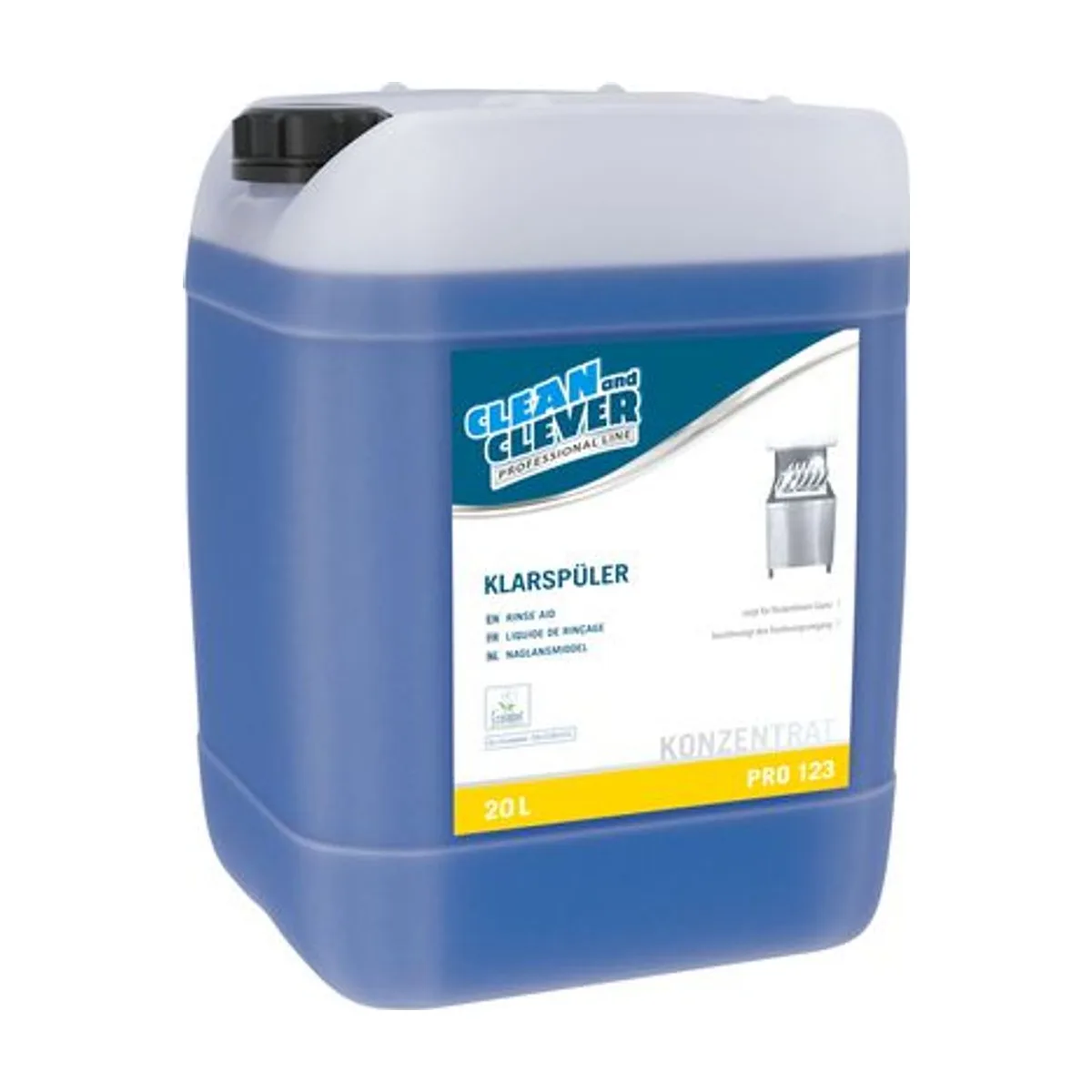 PRO123 Klarspüler, 20 l – CLEAN and CLEVER PROFESSIONAL – Klarspüler