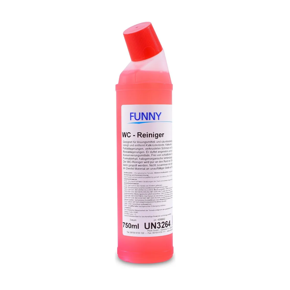 Funny WC-Reiniger, 12 x 750 ml, kalklösend – FUNNY – Sanitärreiniger