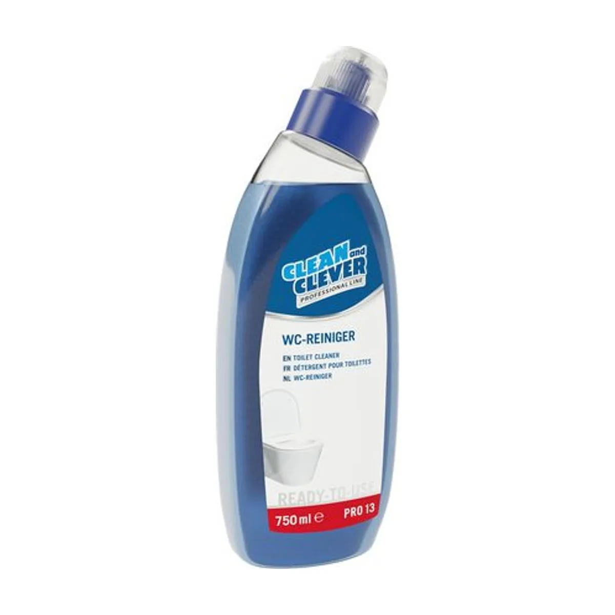 PRO13 WC-Reiniger blau, 750 ml – CLEAN and CLEVER PROFESSIONAL – Sanitärreiniger