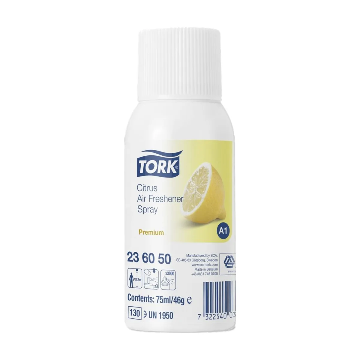 Tork Lufterfrischer Spray mit Zitrusduft A1 – 75 ml – Transparent