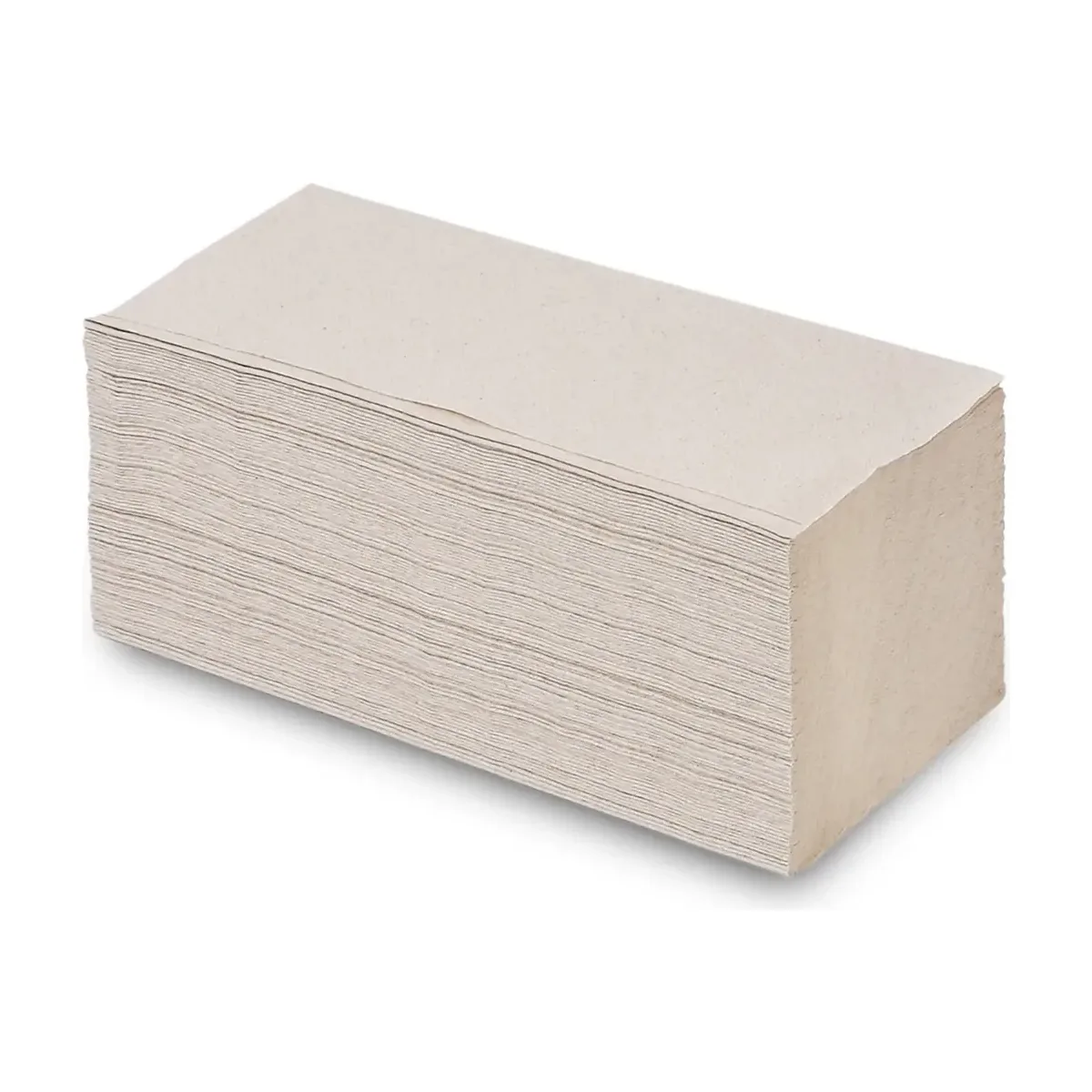 SemyTop Papierhandtuch V-Falz 1-lagig recycling natur 25x23 cm - 5.000 Blatt – SemyTop – V-Falz