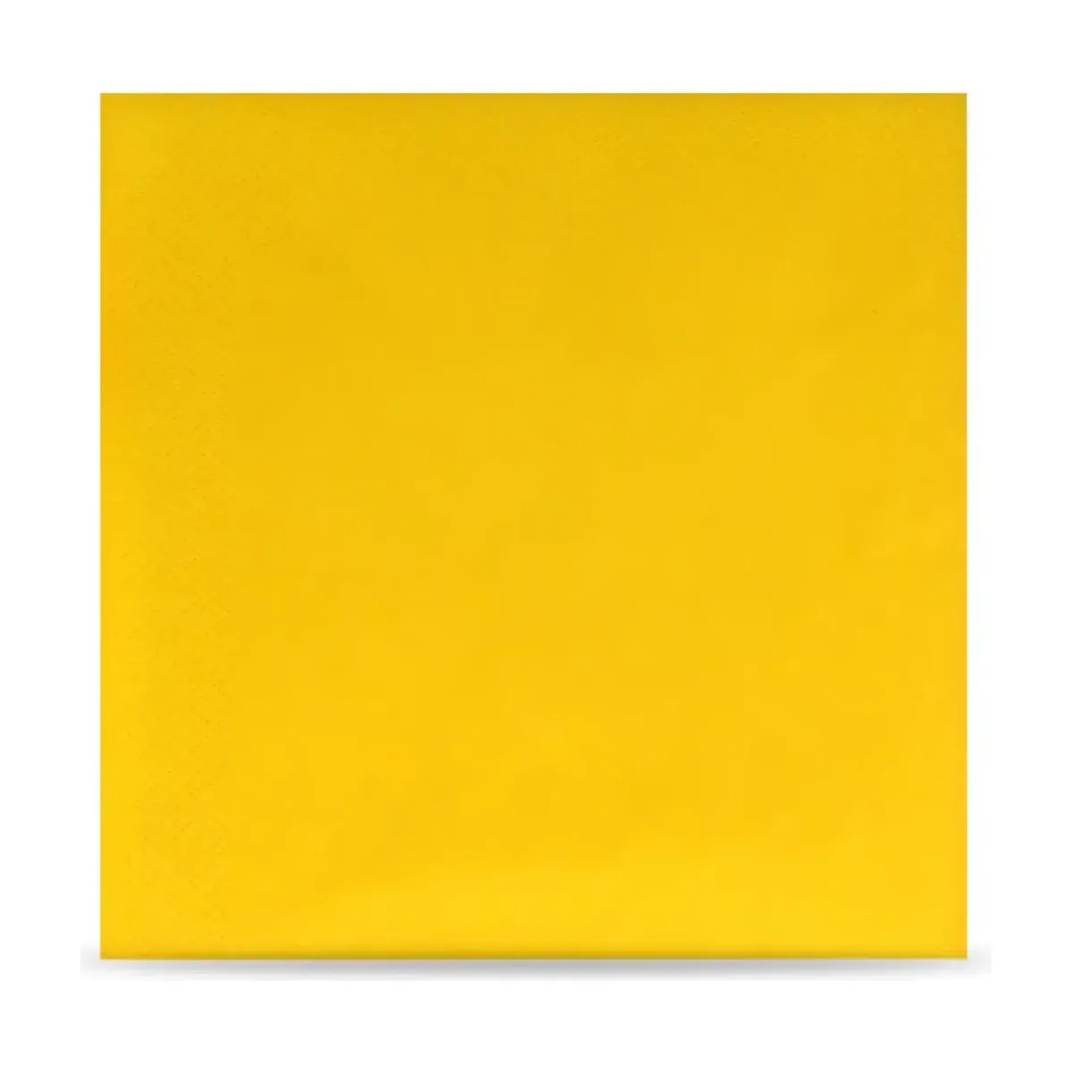 Funny Tafelserviette farbig, 3-lagig, 40 x 40 cm, 1/4-Falz, gelb - 4 x 250 Stück – Funny – Servietten farbig