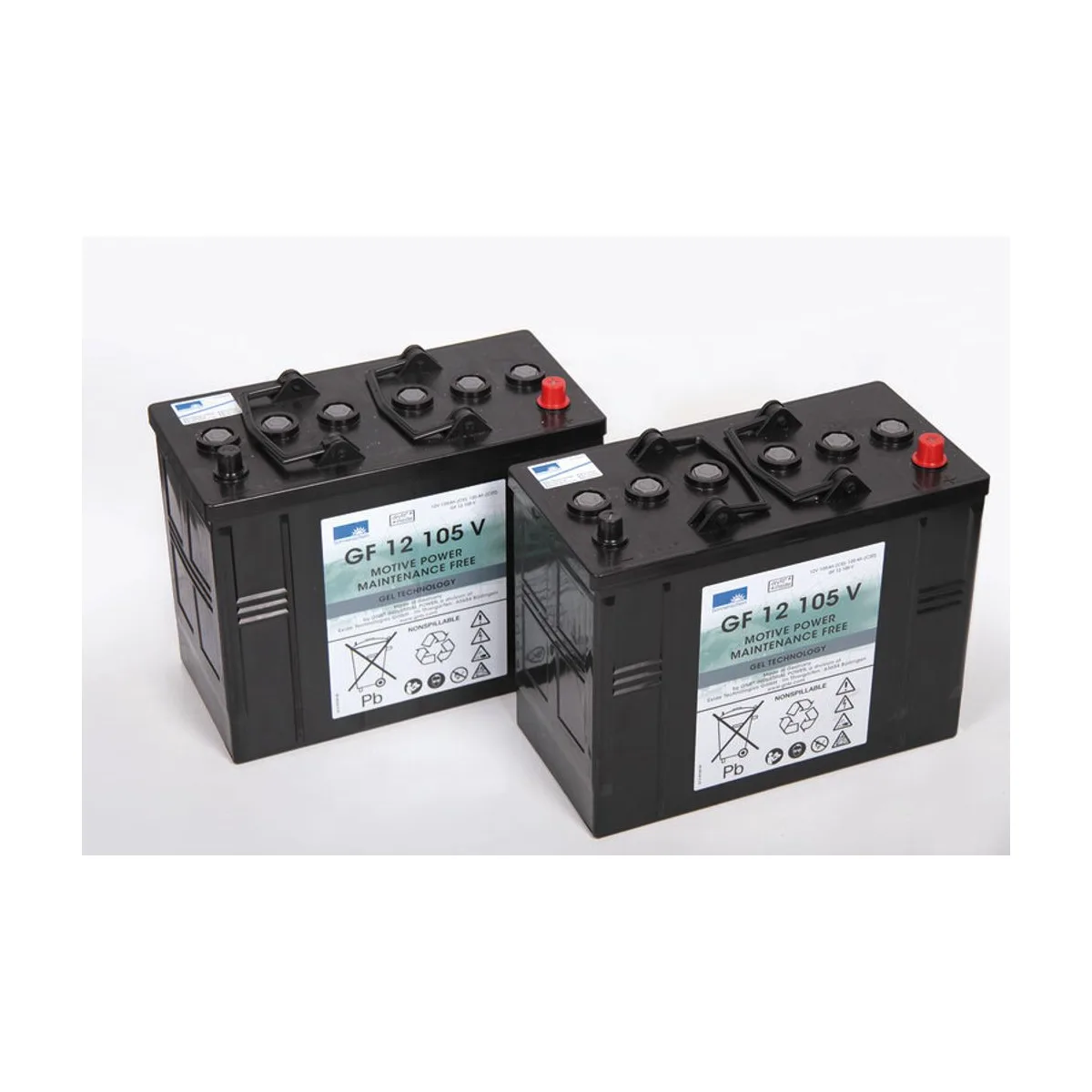 Satz 2 Batterien 12V 105 Ah – Ghibli & Wirbel – Maschinenzubehör
