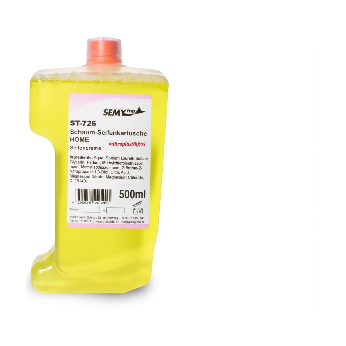 SemyTop Schaumseife in HOME Kartusche, gelb, 12x500ml – SemyTop – Flüssigseife