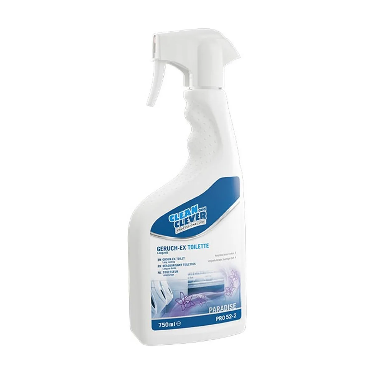 PRO52-2 Geruch-Ex Toilette, 750 ml – CLEAN and CLEVER PROFESSIONAL – Geruchsneutralisierer