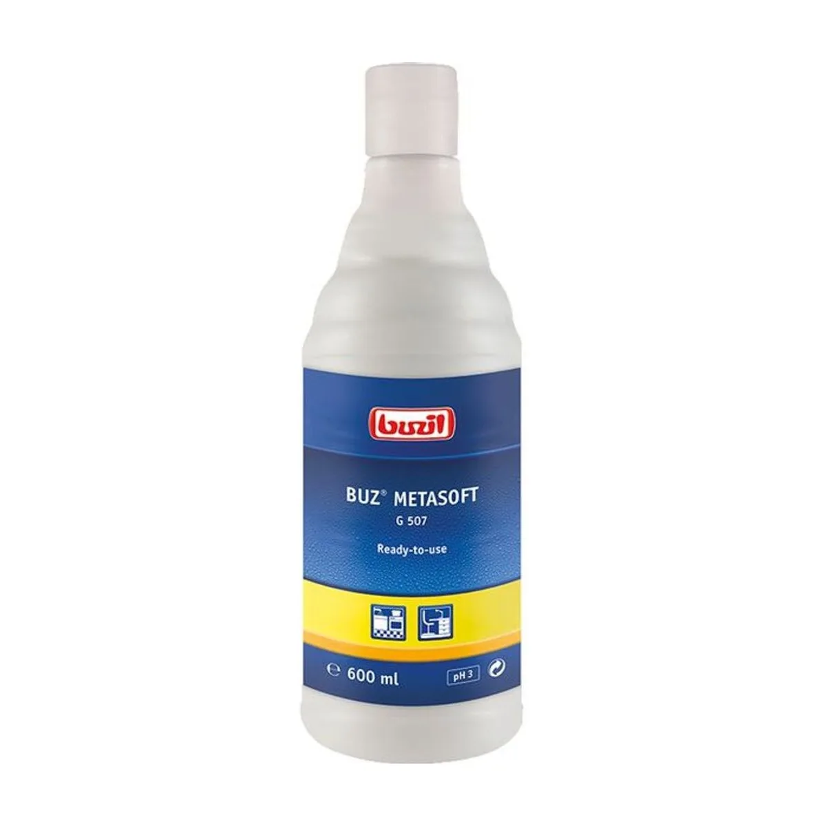 Buzil Buz Metasoft G 507 – 600 ml Flasche – Buzil – Edelstahlreiniger
