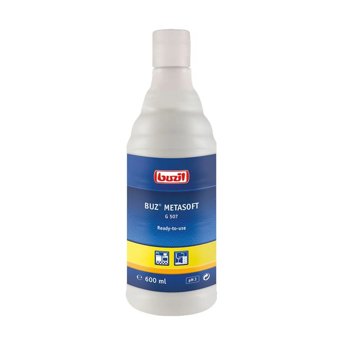 Buzil Buz Metasoft G 507 – 600 ml Flasche – Buzil – Edelstahlreiniger