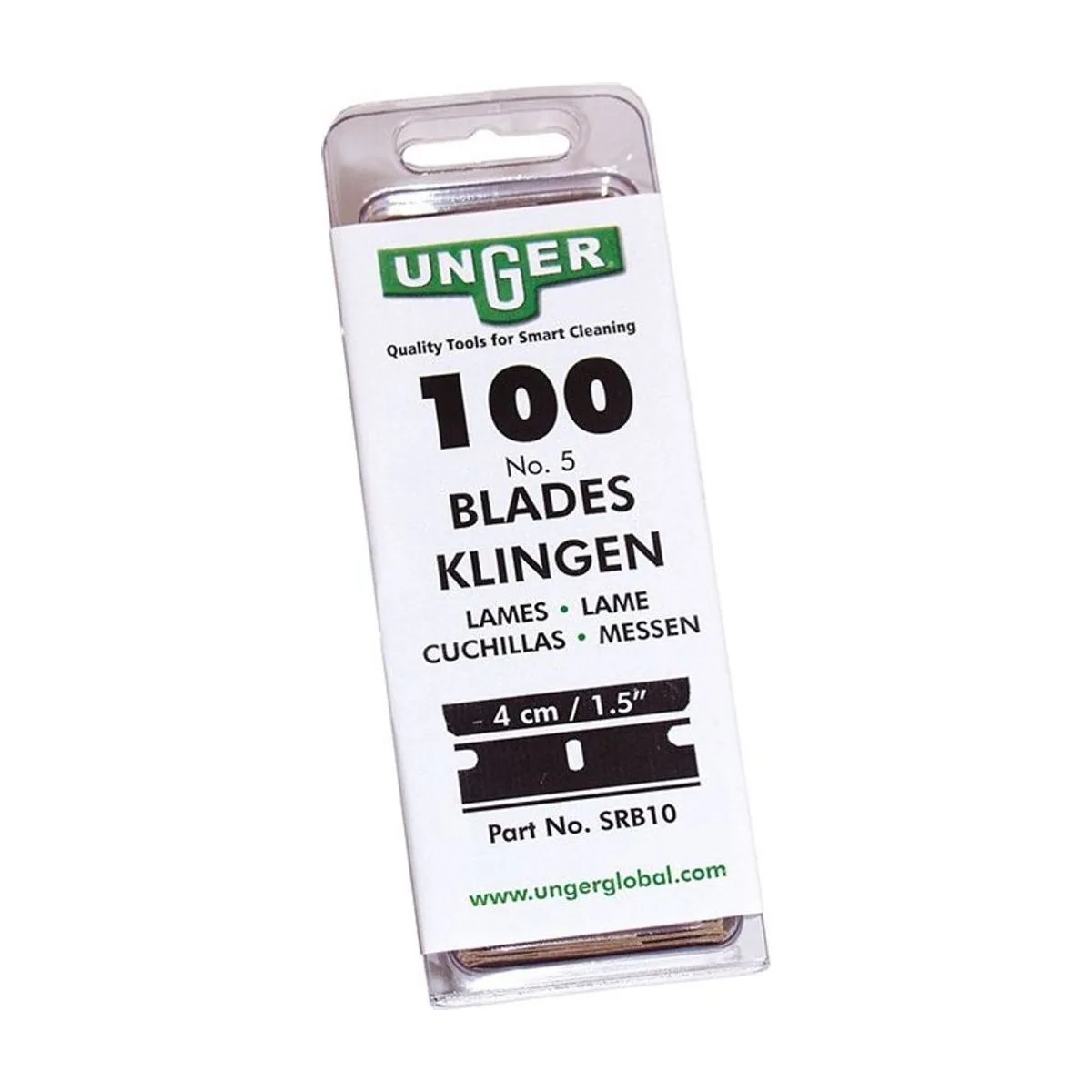 UNGER Bügelklingen 4cm – einseitig 100Stk – UNGER – Schaber & Klingen