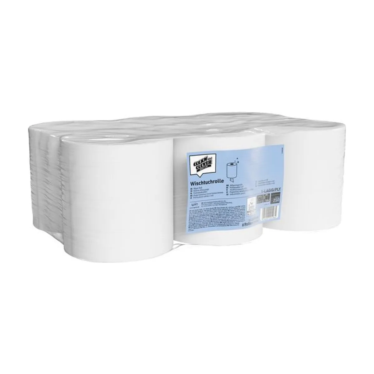 SMA250 Wischtuch, 6 Rollen – CLEAN and CLEVER SMART – Innenzugrollen