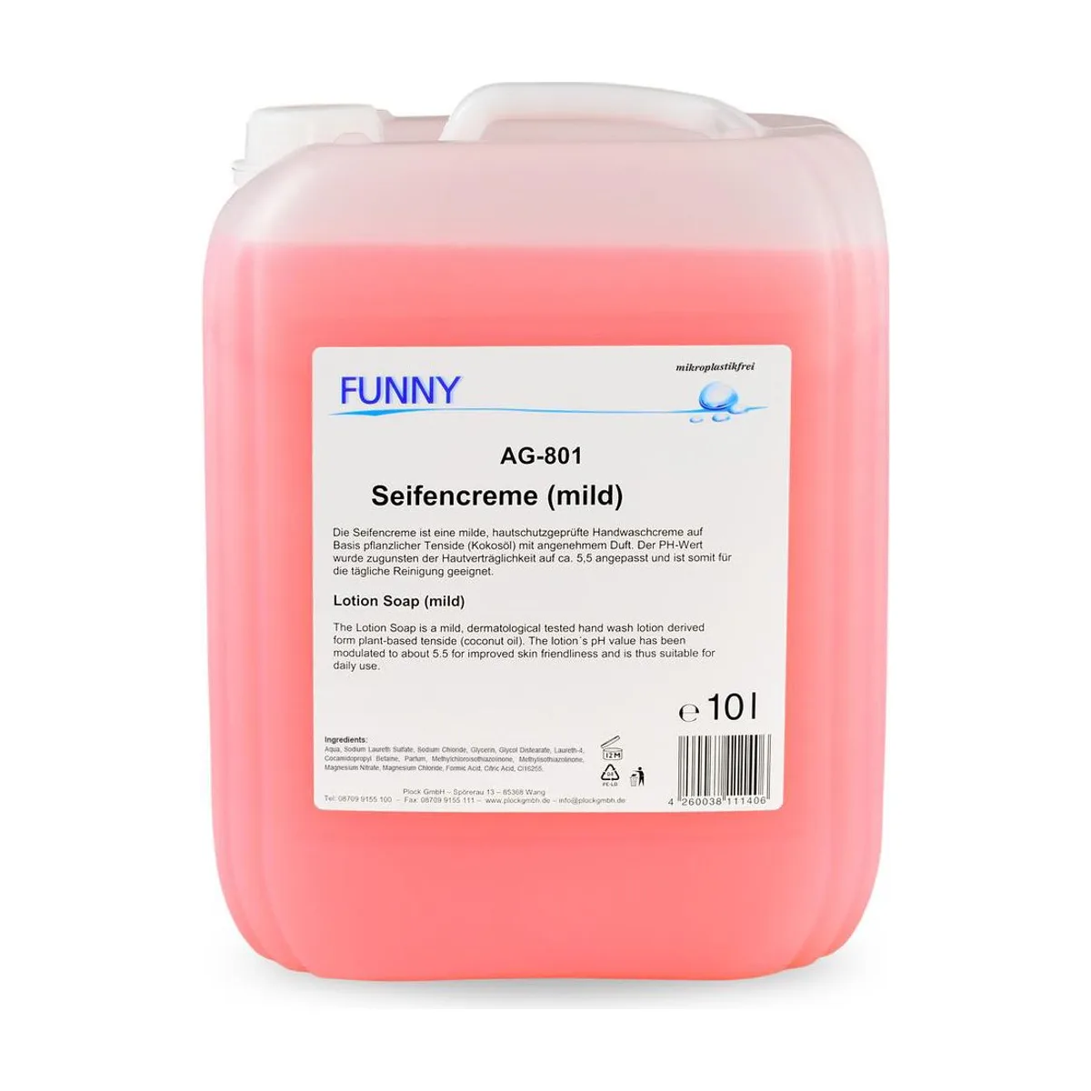 Funny Seifencreme, 10 Liter – FUNNY – Flüssigseife