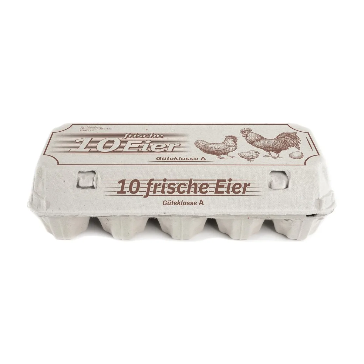 Eierschachteln, 10 Frische Eier, weiß – FUNNY – Eierverpackungen
