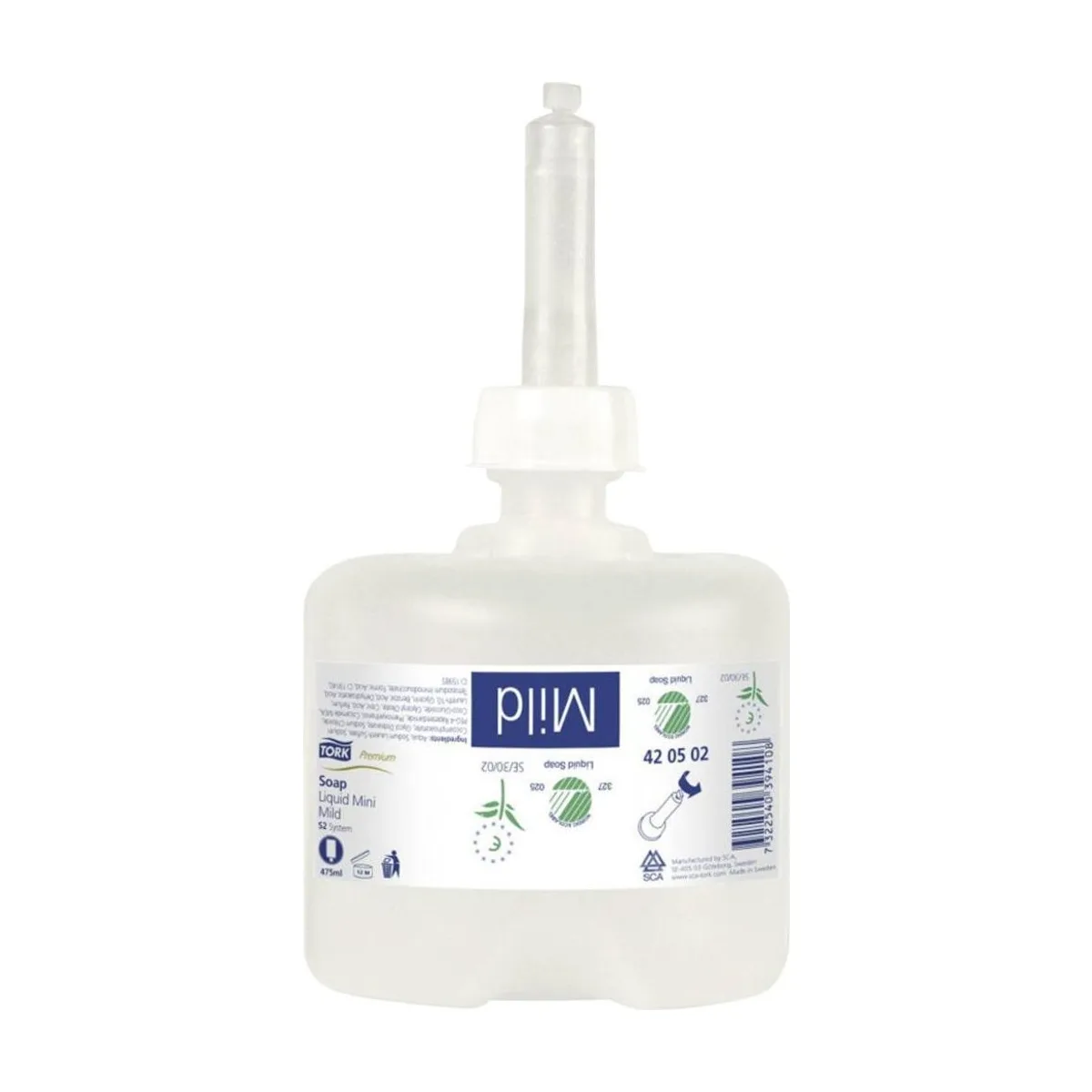 Tork Mild Duftende Hand Mini Flüssigseife S2 – 8 × 475 ml