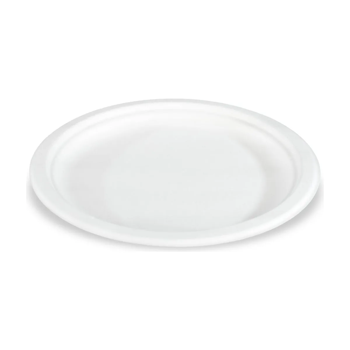 Teller aus Zuckerrohr, 23 cm – Sobsy – Einweggeschirr