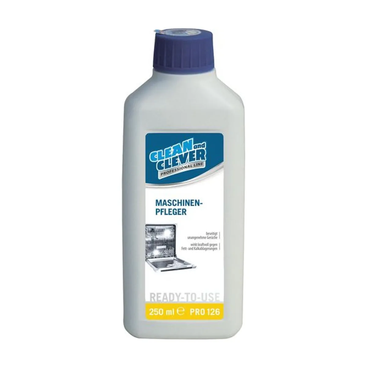 PRO126 Maschinenpfleger, 250 ml – CLEAN and CLEVER PROFESSIONAL – Maschineller Geschirrreiniger