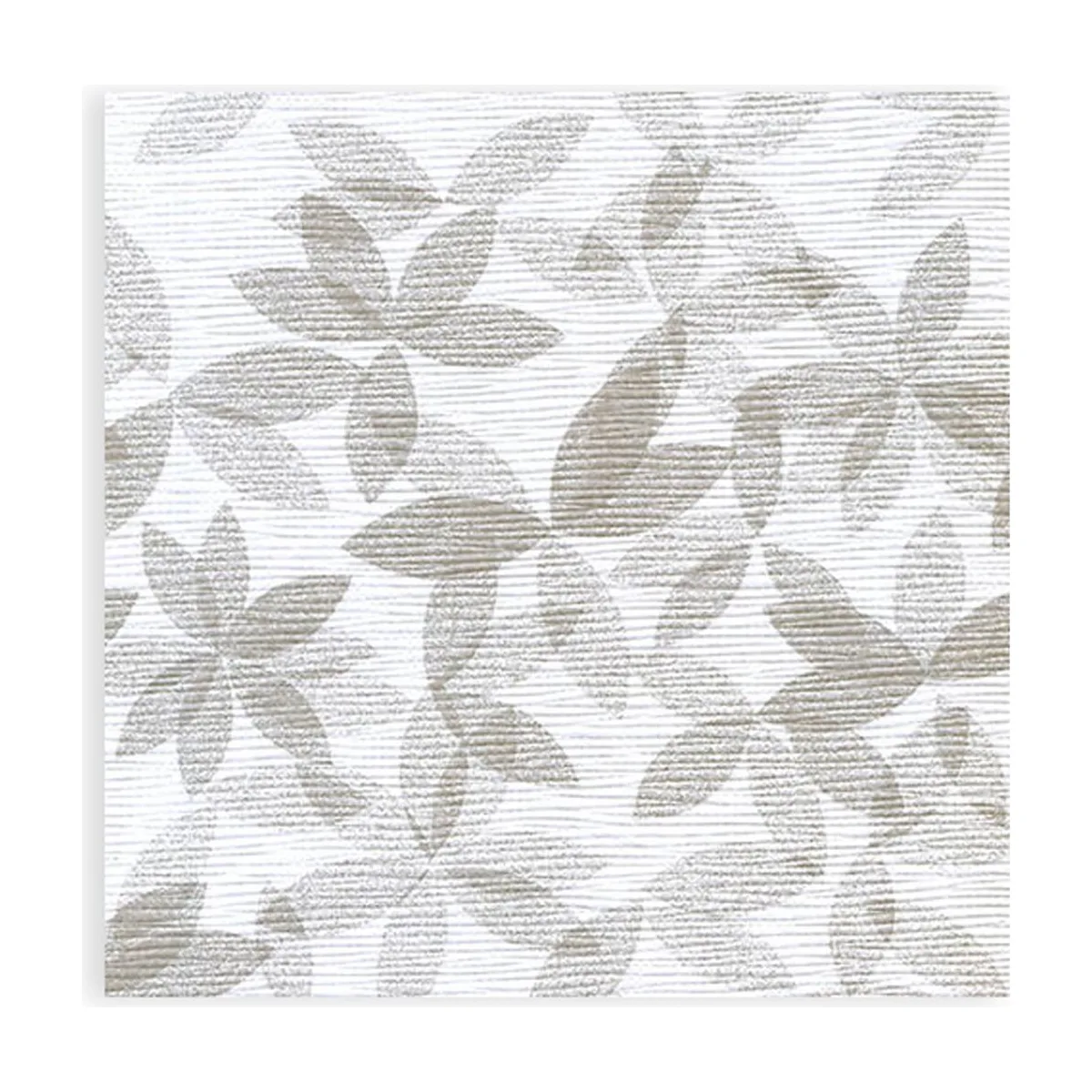Motivserviette, Zellstoff, Olivenblatt greige, 40x40cm, 800 Stück – SemyTop – Motivservietten